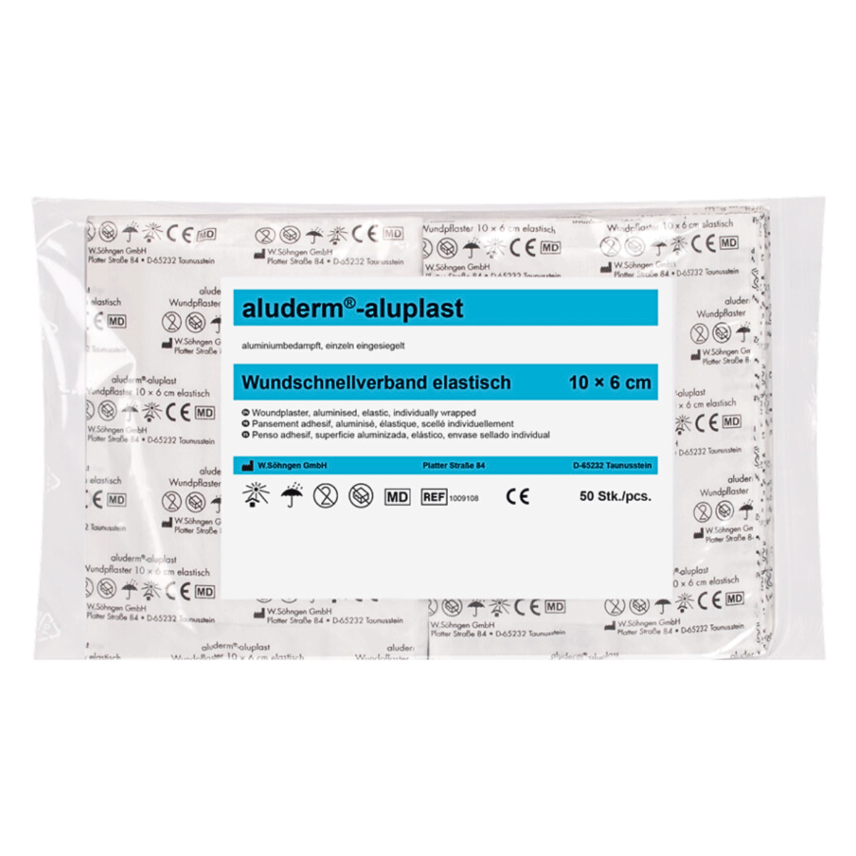 aluderm®-aluplast stabil 5 Stück à 10 x 6 cm