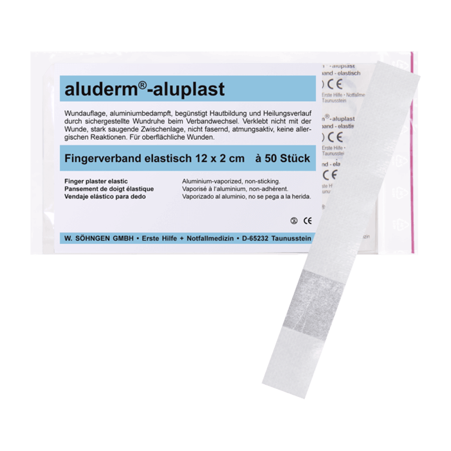 aluderm aluplast Fingerverband 12x2 cm elastisch (50 Stk.)