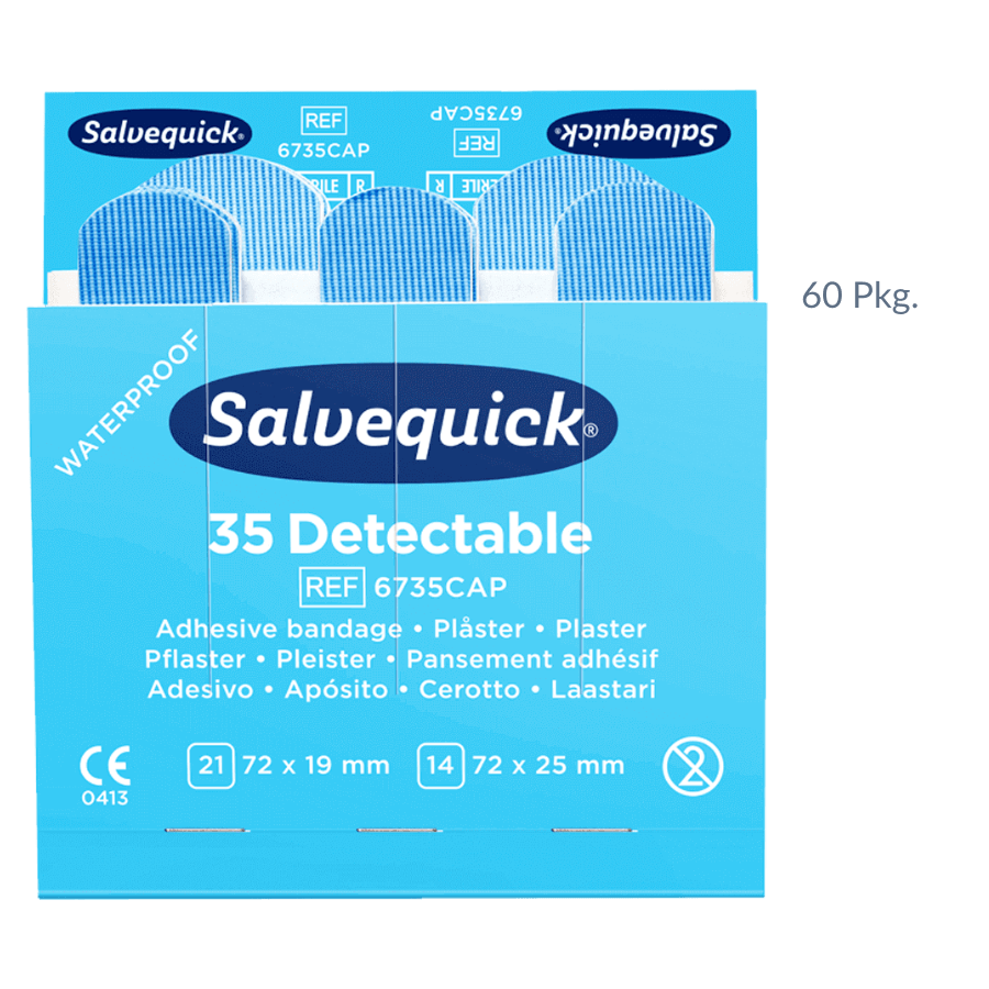 Salvequick Pflasterstrips detectable REF51030127 (35 Stk. x 60 Pkg.)