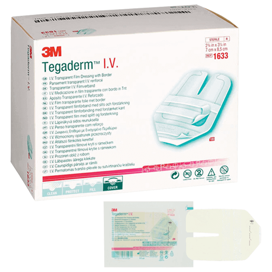 3M Tegaderm I.V. Fixierverband 8,5 x 7 cm (1633)