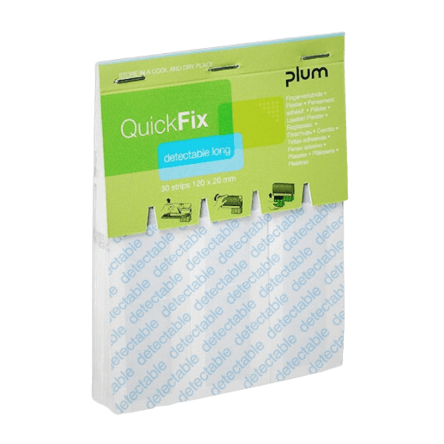 QuickFix Refill mit 30 Pflasterstrips detectable long (1 Stk.)