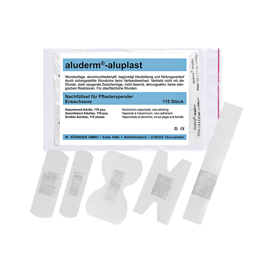 Nachfüllset für Pflasterspender aluderm aluplast
