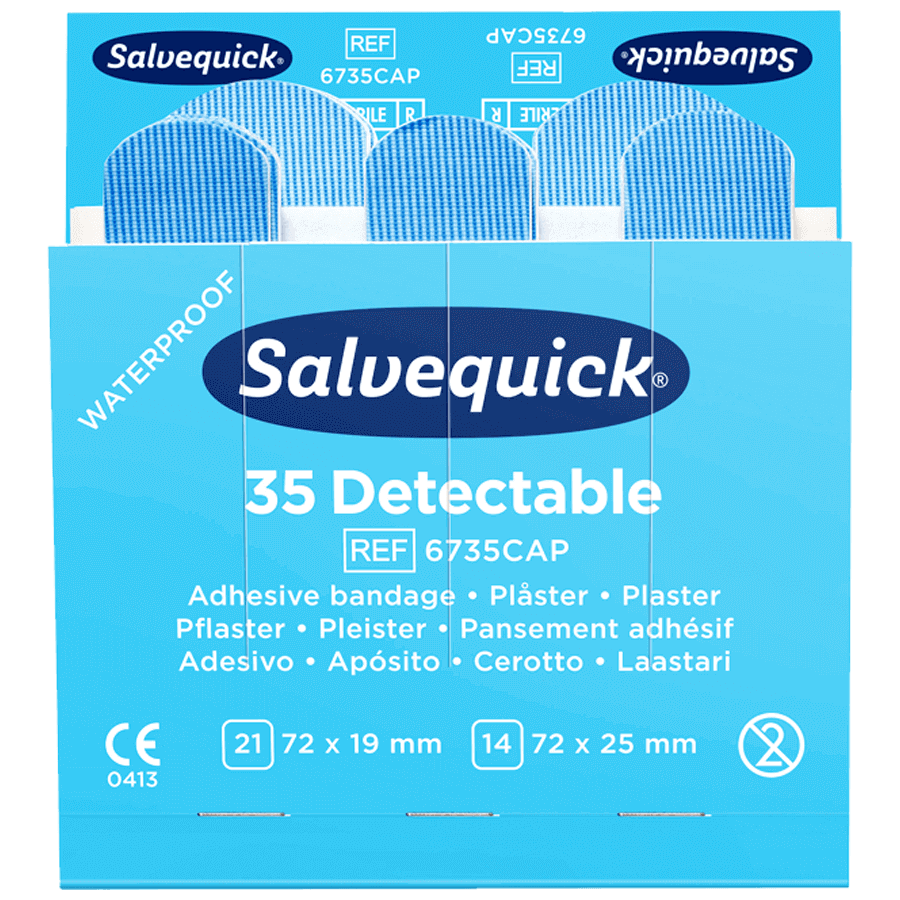 Salvequick Pflasterstrips detectable REF51030127 (35 Stk.)