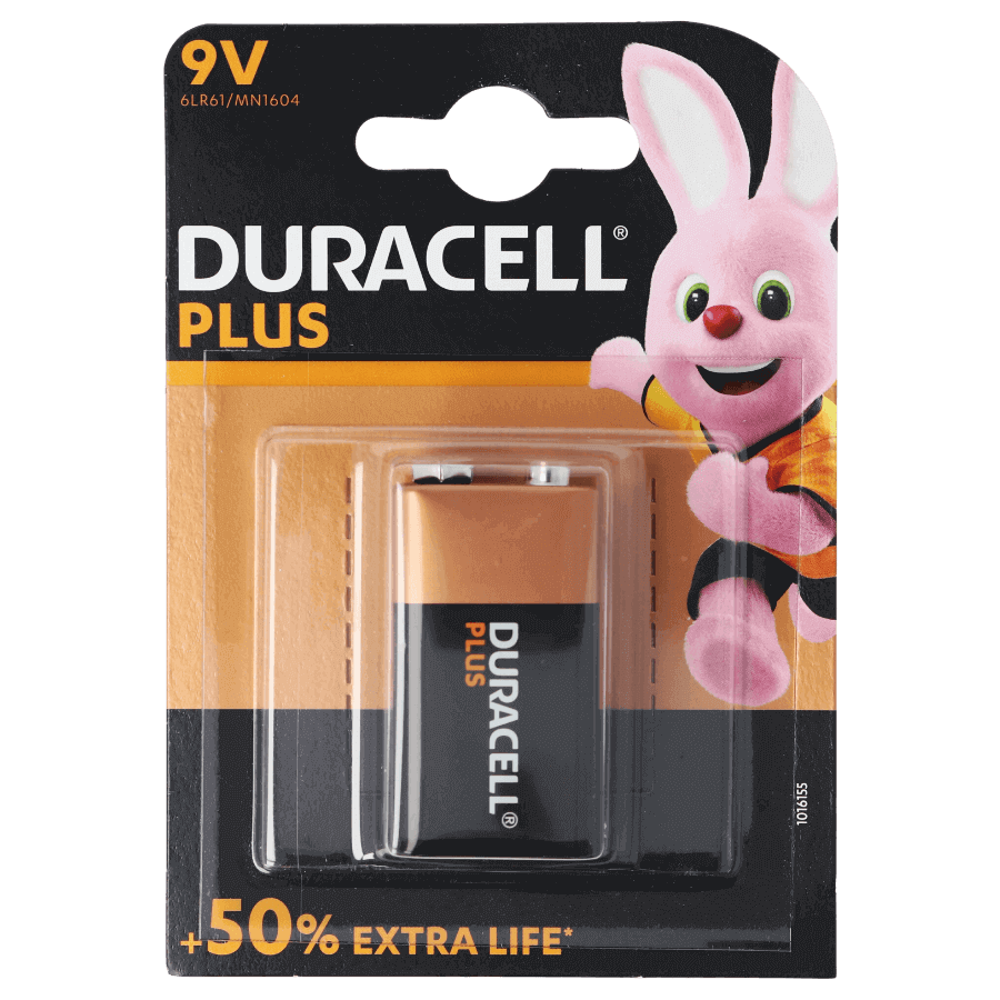 Duracell® Plus 9 V Batterie (4 Stk.)