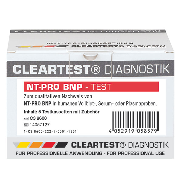 CLEARTEST NT-pro BNP Herzinsuffizienzmarker (5 Stk.)