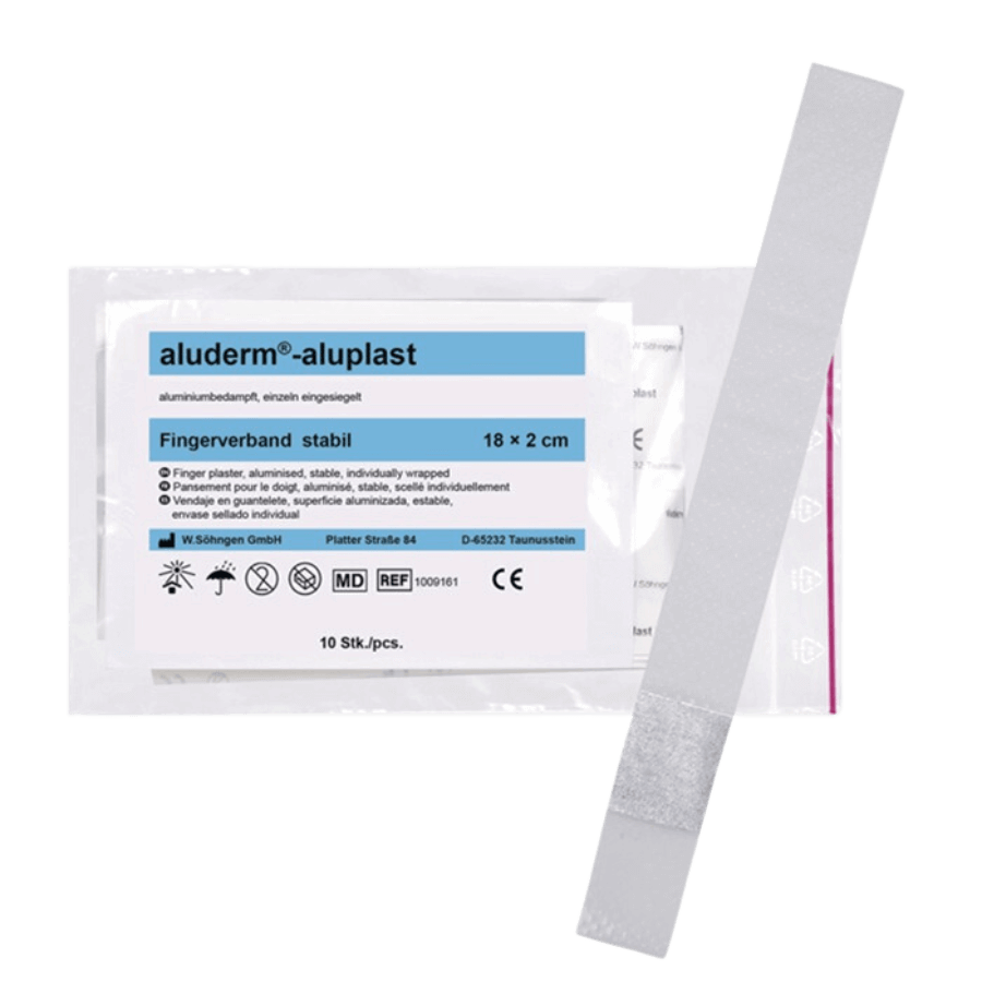 aluderm aluplast Fingerverband 18x2cm stabil (10 Stk.)