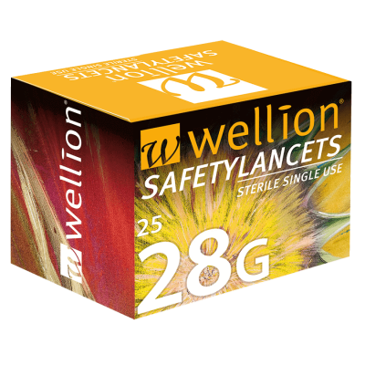 Wellion Safety Lanzette 28 G 1,5 mm Stechtiefe (200 Stück)