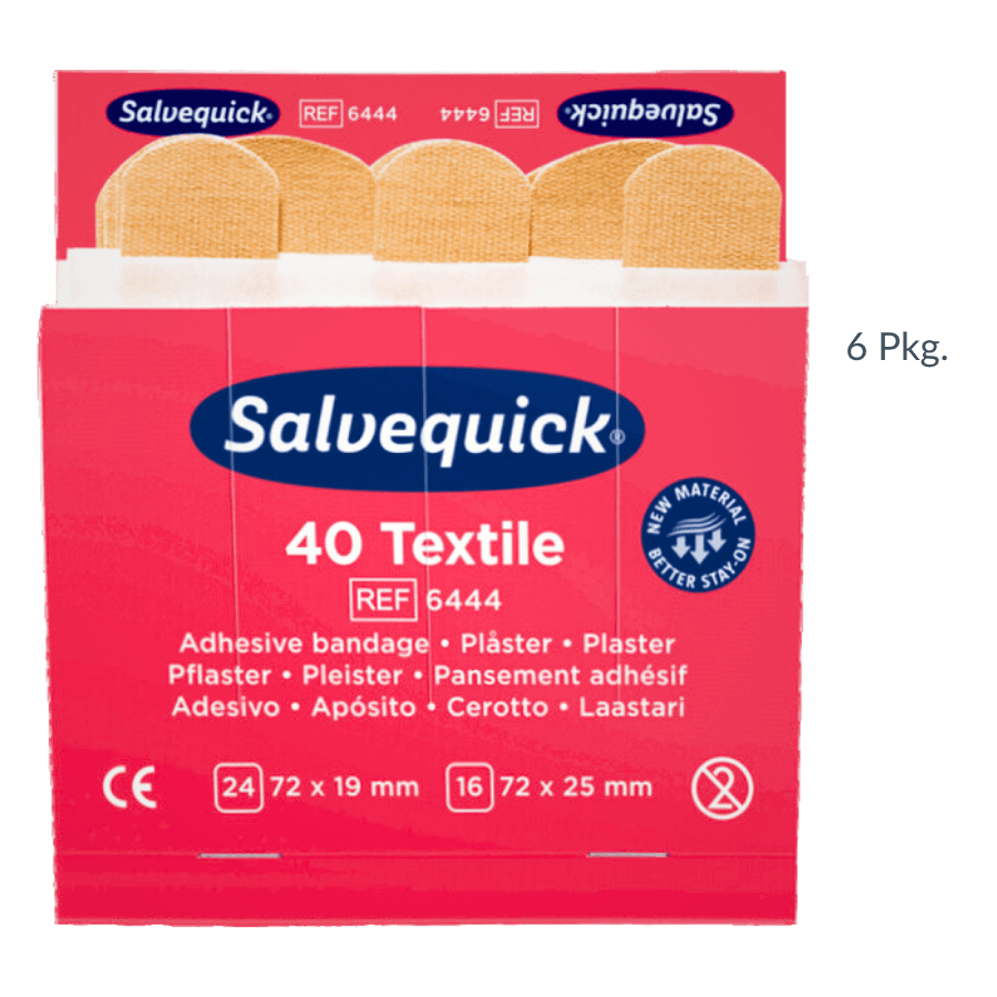 Salvequick Pflasterstrips elastisch REF6444 (40 Stk. x 6 Pkg.)