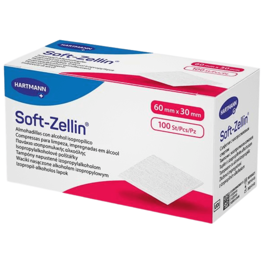 Soft-Zellin - Alkoholtupfer (100 Stk)