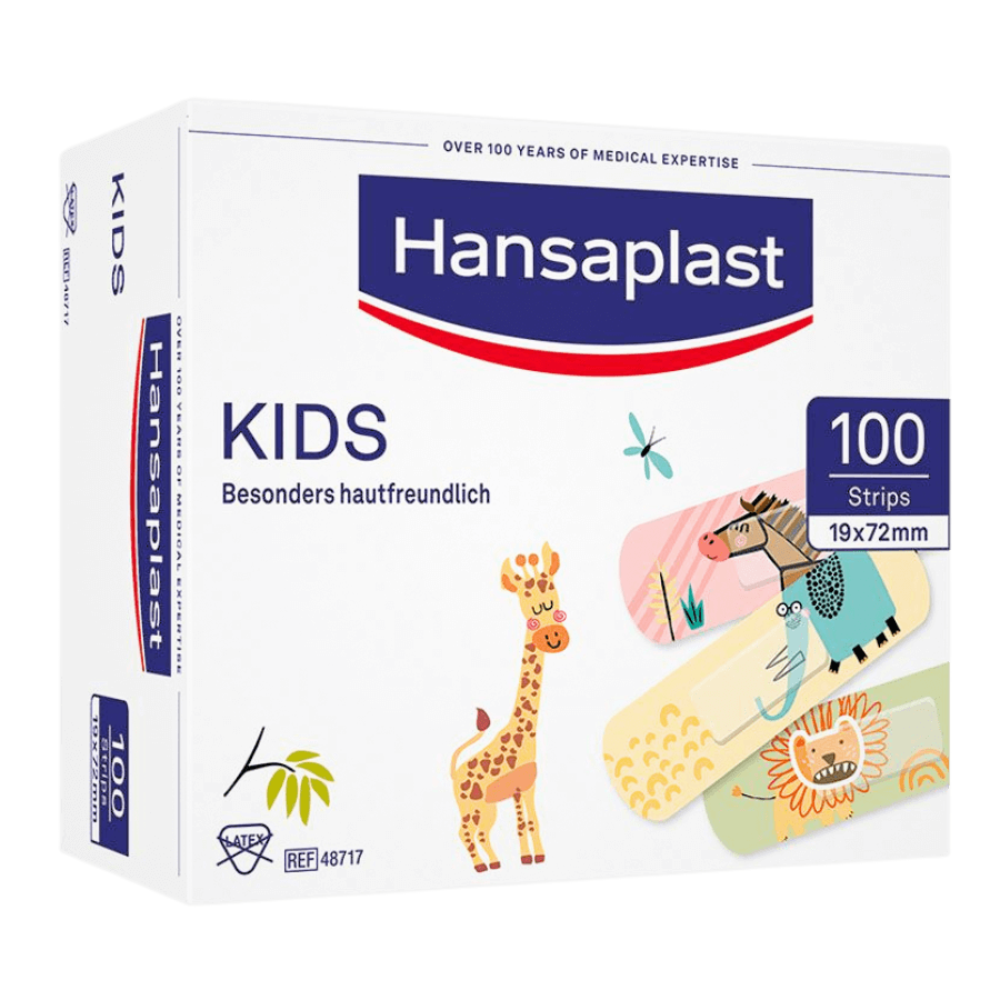 Hansaplast Kids Big Pack Universal Strips 1,9 x 7,2 cm (100Stk.)