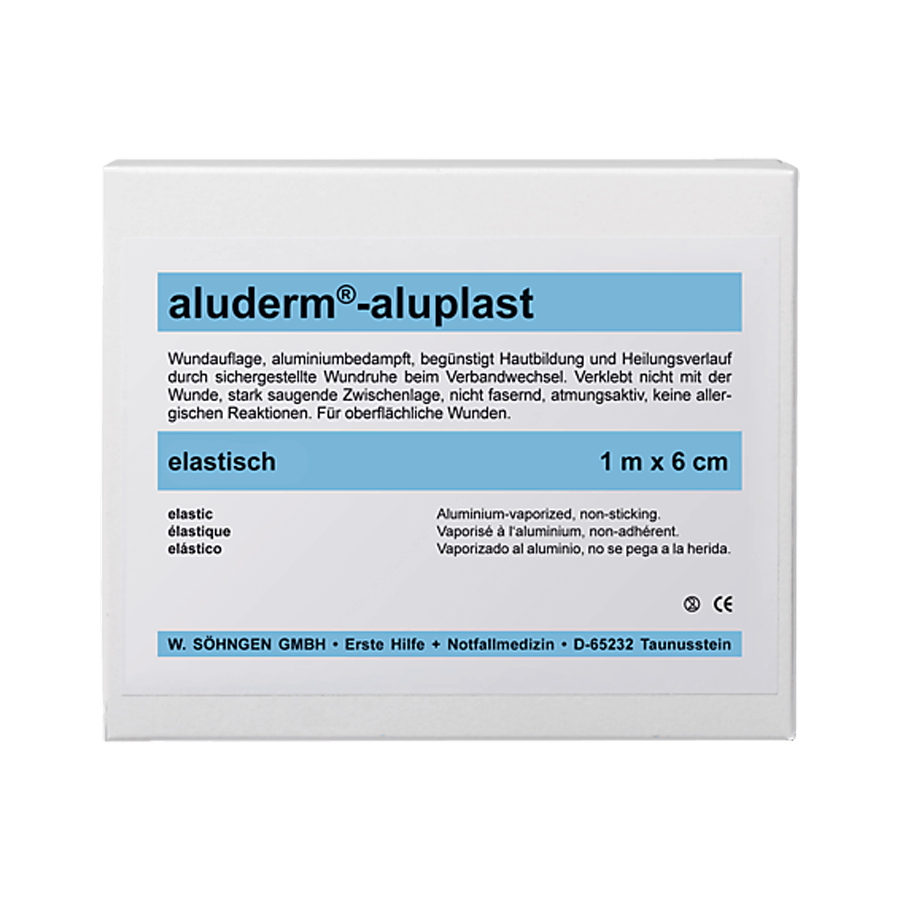 aluderm aluplast Wundpflaster elastisch 10x6 cm (10 Stk.)