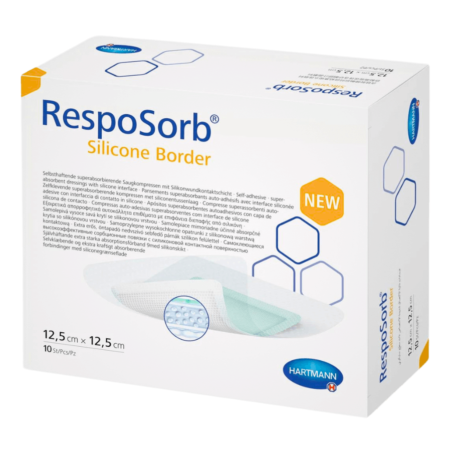 Respo Sorb® Selbsthaftende Silikonwundkompresse (10 Stk.)