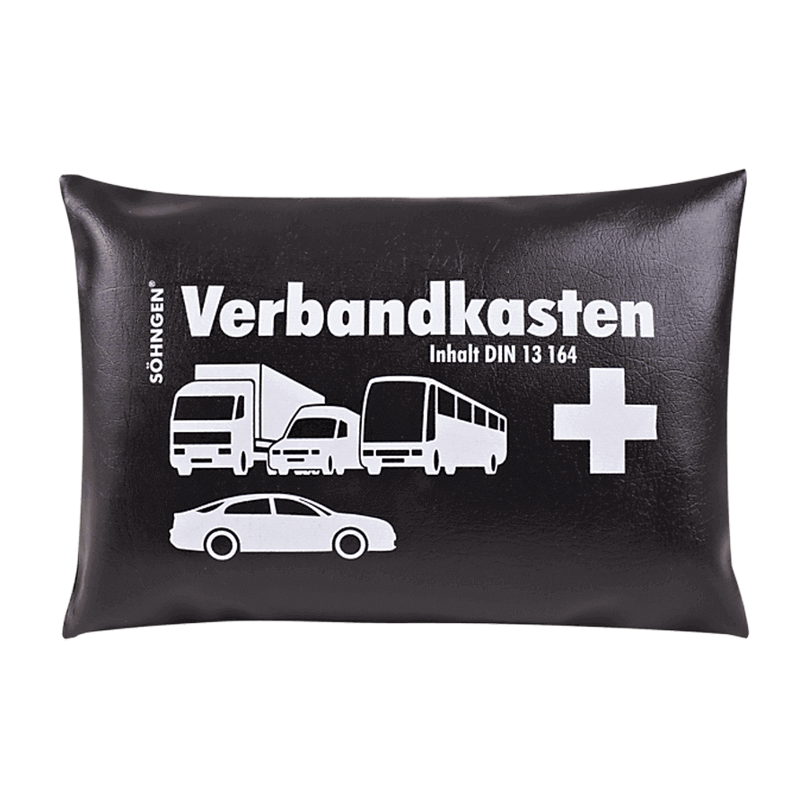 KFZ-Verbandkissen schwarz mit Füllung Standard DIN 13164